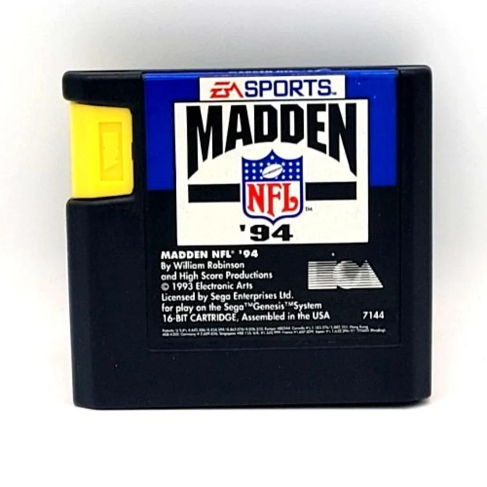 Madden NFL '94‎ 1994 (Sega Genesis GEN) GAME CART ONLY TESTED & WORKS